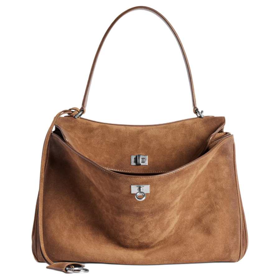 Balenciaga Rodeo Calfskin Tote Bag, Shopping Bag, Shoulder Bag, Handbag Medium Women's Camel
