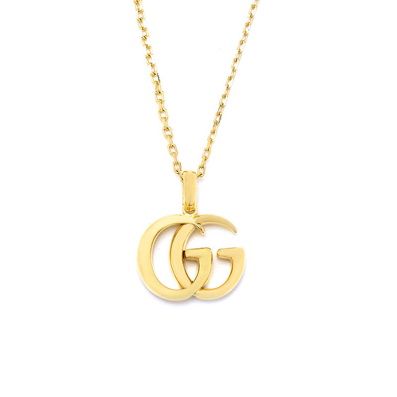 GUCCI GG Running 18K Gold Necklaces Women's Gold