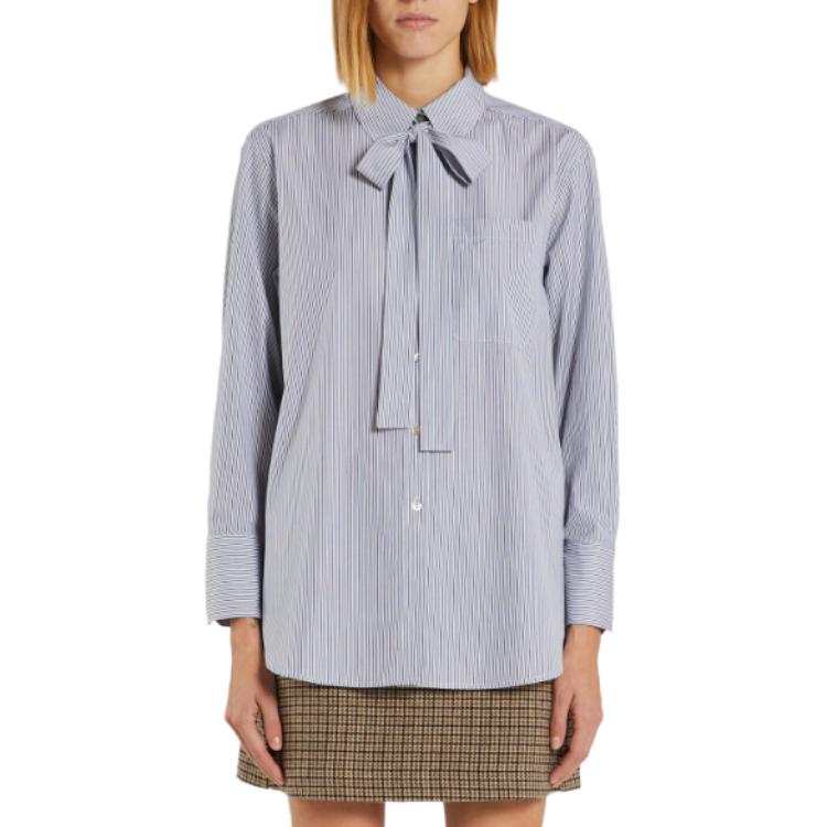 Marella Shirts Women's Blue Lapel Moderate Other