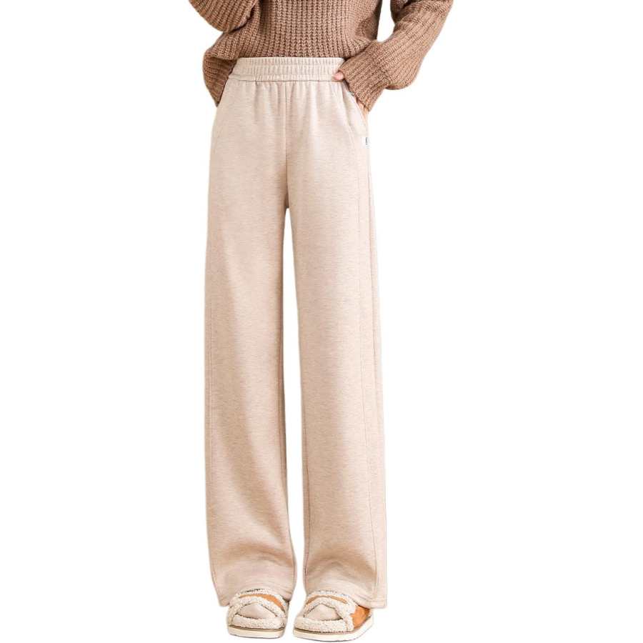BALENO Casual Pants Women's Thickened And Fleece Lined Wide Leg Pants
