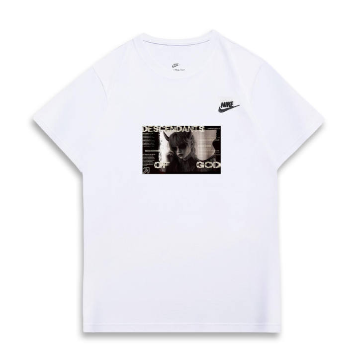 Nike Nike T Shirts Unisex White Crew Neck Moderate Straight Fit