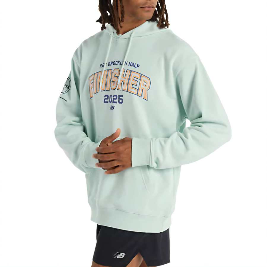 New Balance New Balance RBC Brooklyn HalfFrench Terry Sweatshirt Men's Green CYS