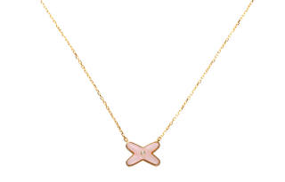 Chaumet 18K Rose Gold Necklaces Women's Pink