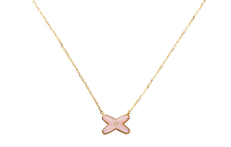 Chaumet 18K Rose Gold Necklaces Women's Pink