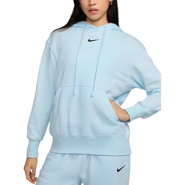 Nike Nike Sportswear Phoenix Fleece Large Silhouette Pullover Looped Fabric Hooded Sweatshirt Women's Glacier Blue