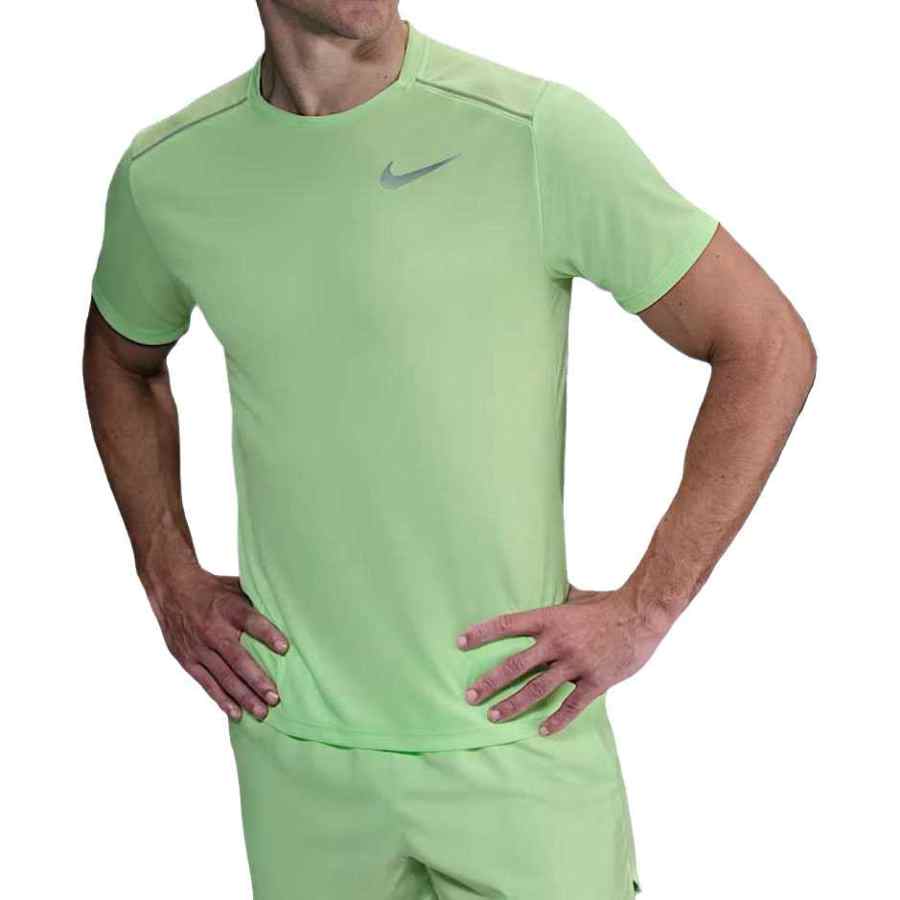 Nike Nike MILER T Shirts Men's Steam Green Crew Neck