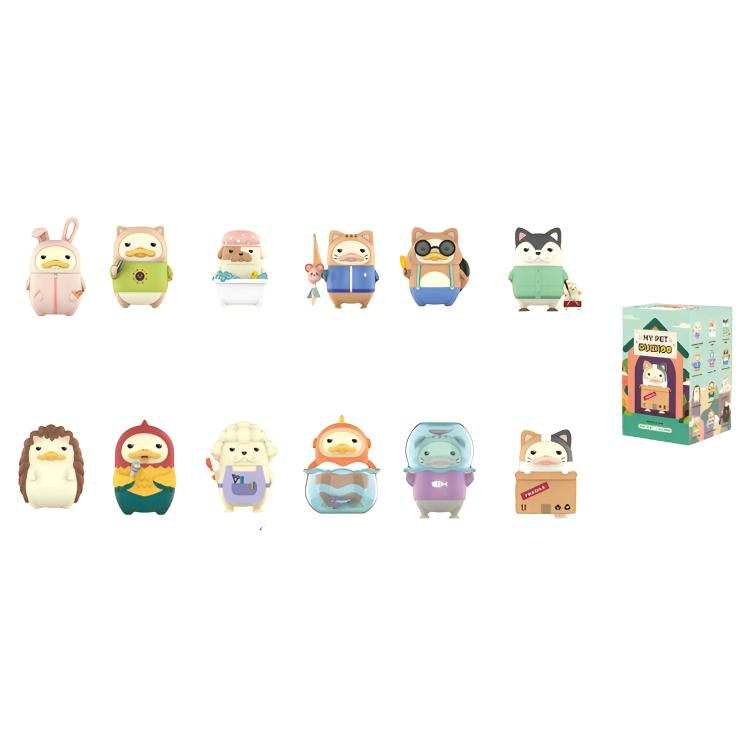 POP MART Duckoo Pet Story Collection Mystery Boxes Single Mystery Box/Whole Box 12 Pcs