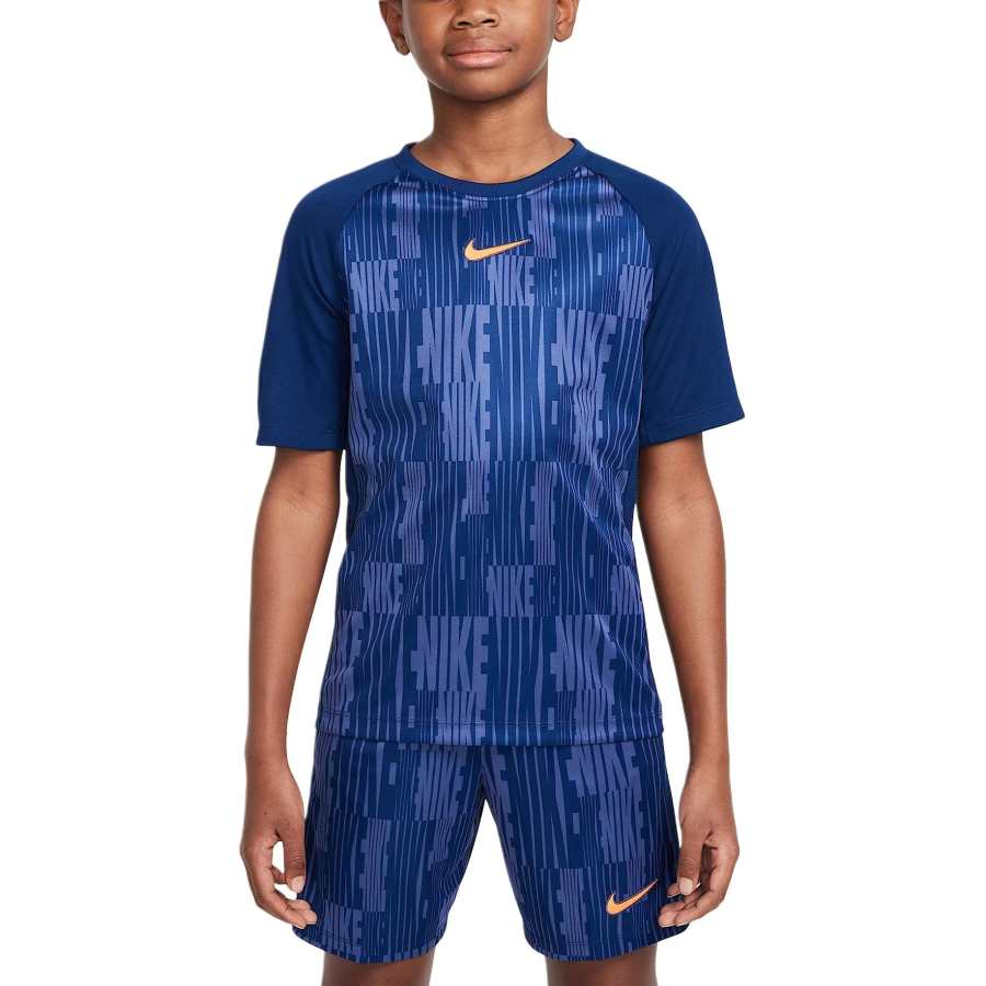 Nike Nike Dri FitSwoosh T Shirt Blue Void Teenagers