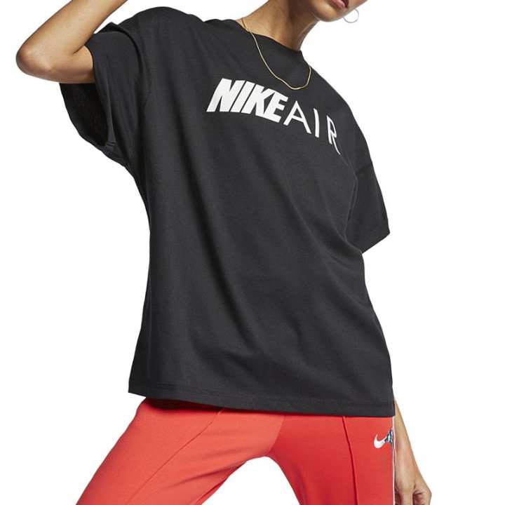 Nike Nike Drop Shoulder Sleeve T Shirt Women's Black