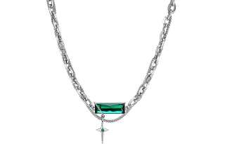 BYG Zirconium Titanium Steel Necklaces Unisex