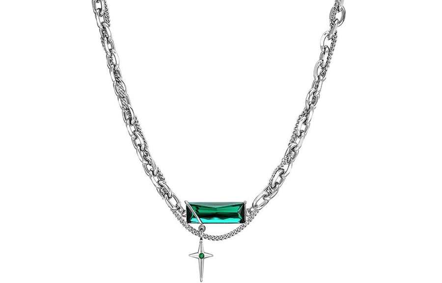 BYG Zirconium Titanium Steel Necklaces Unisex