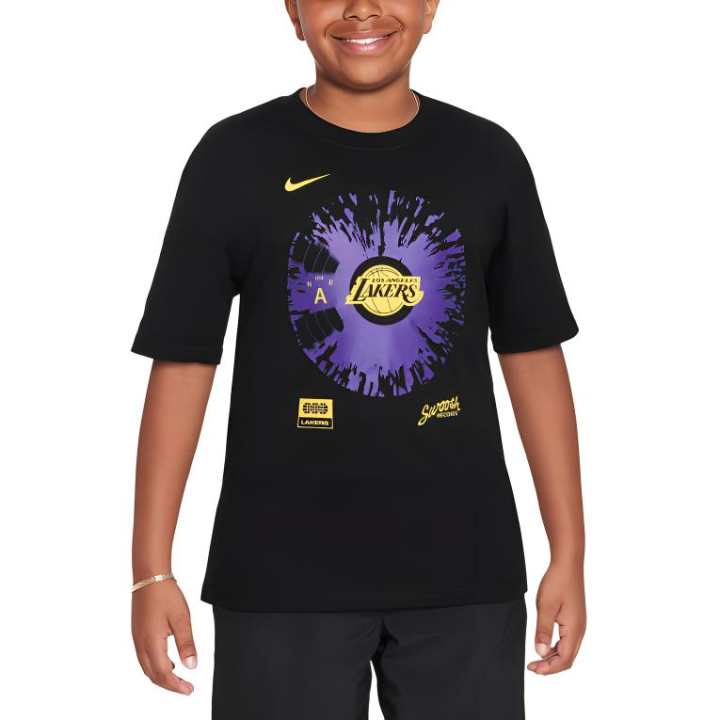 Nike Nike x NBA Los Angeles Lakers T Shirt Black Kids'