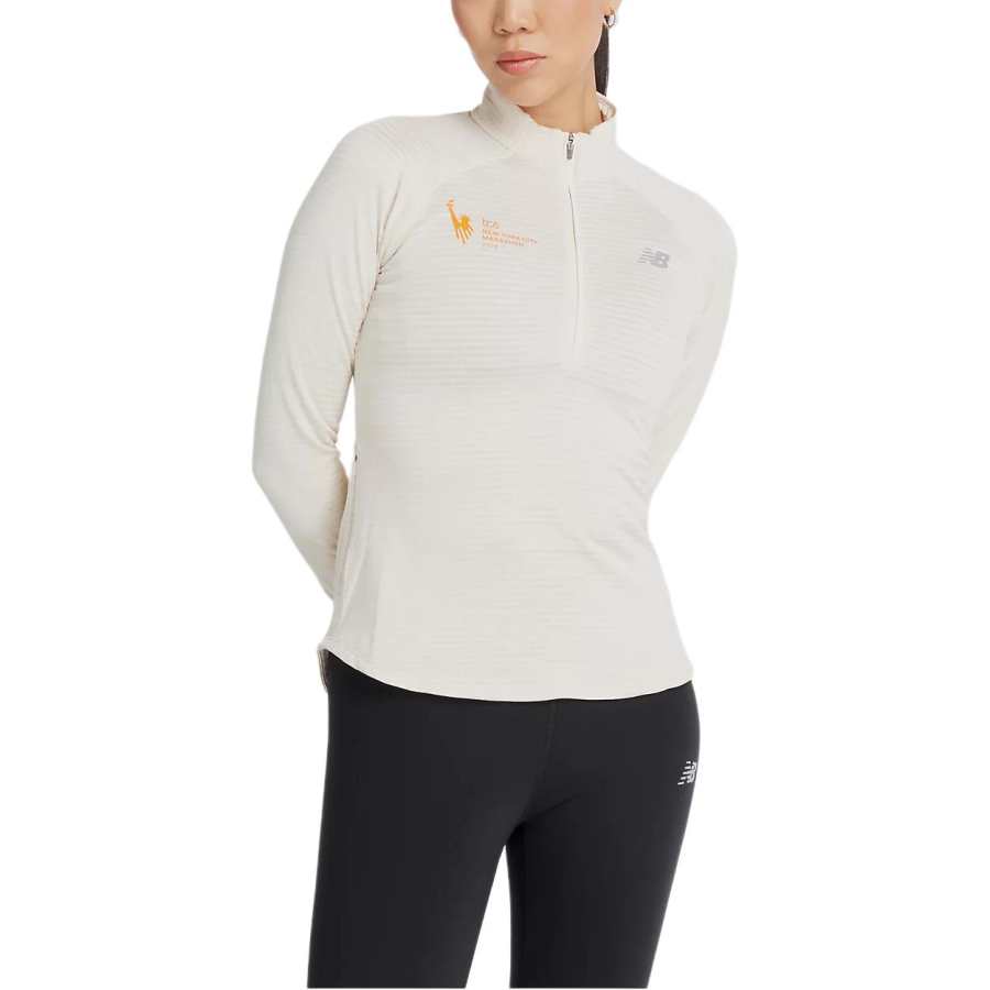 New Balance New Balance NYC Marathon AthleticsHeat Grid Raglan Sleeve T Shirt Women's Linen Mixed Color