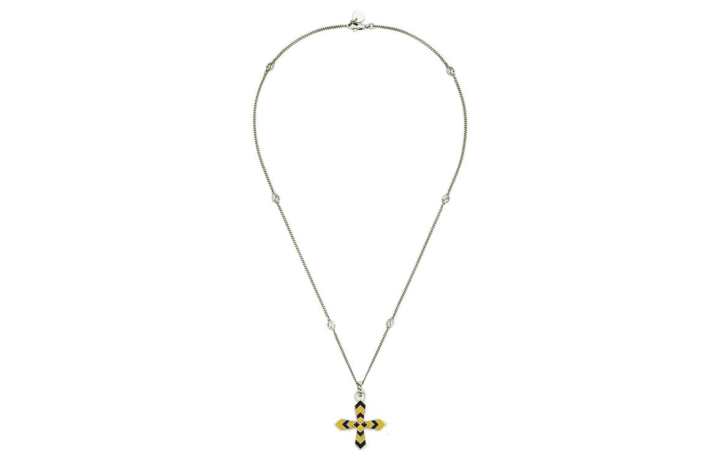 GUCCI GUCCI 925 Sterling Silver Necklaces Unisex Yellow