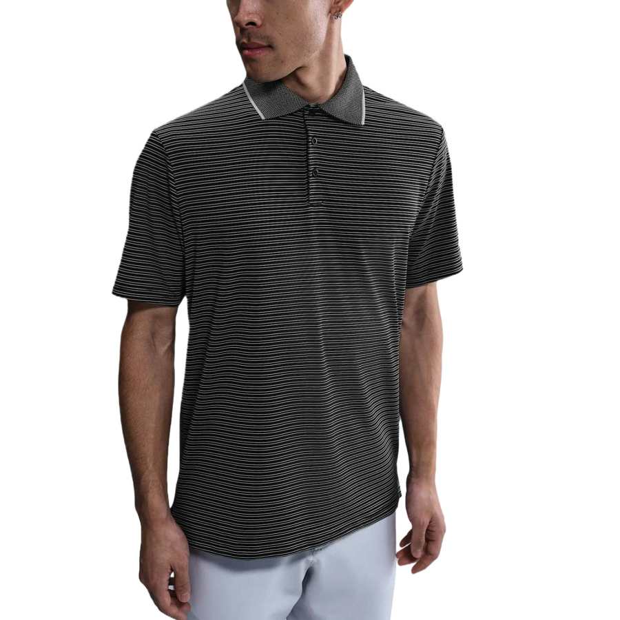 Nike Nike Polo Shirts Men's Black Polo Collar Moderate Straight Fit