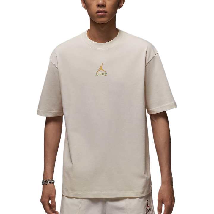 Jordan Jordan T Shirts Men's Pearl Gray Crew Neck Moderate