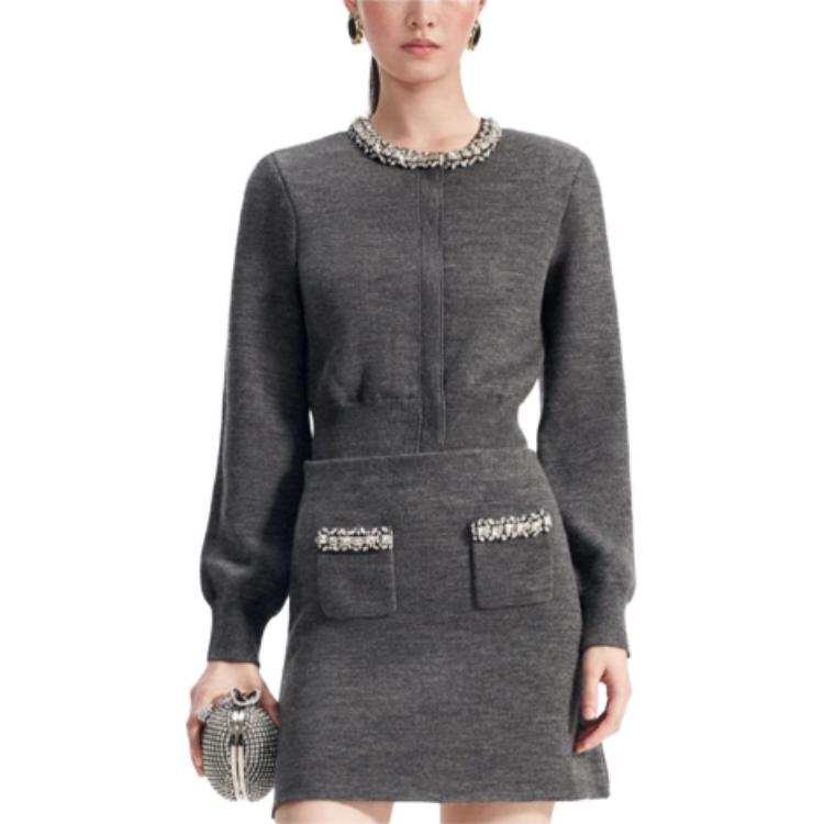 Self-portrait Self portrait Sweater Women's Light Gray