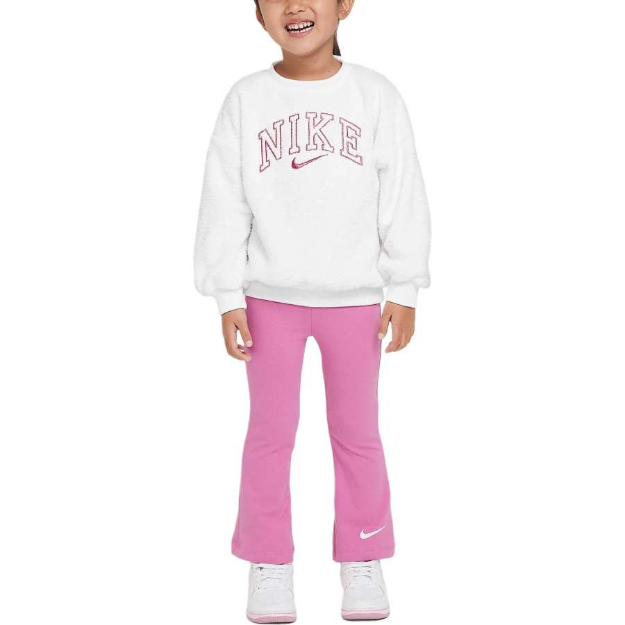 Nike Nike Casual Sportswear Swoosh Spirit White/Pink Color Children Aged 3 7 Years Old