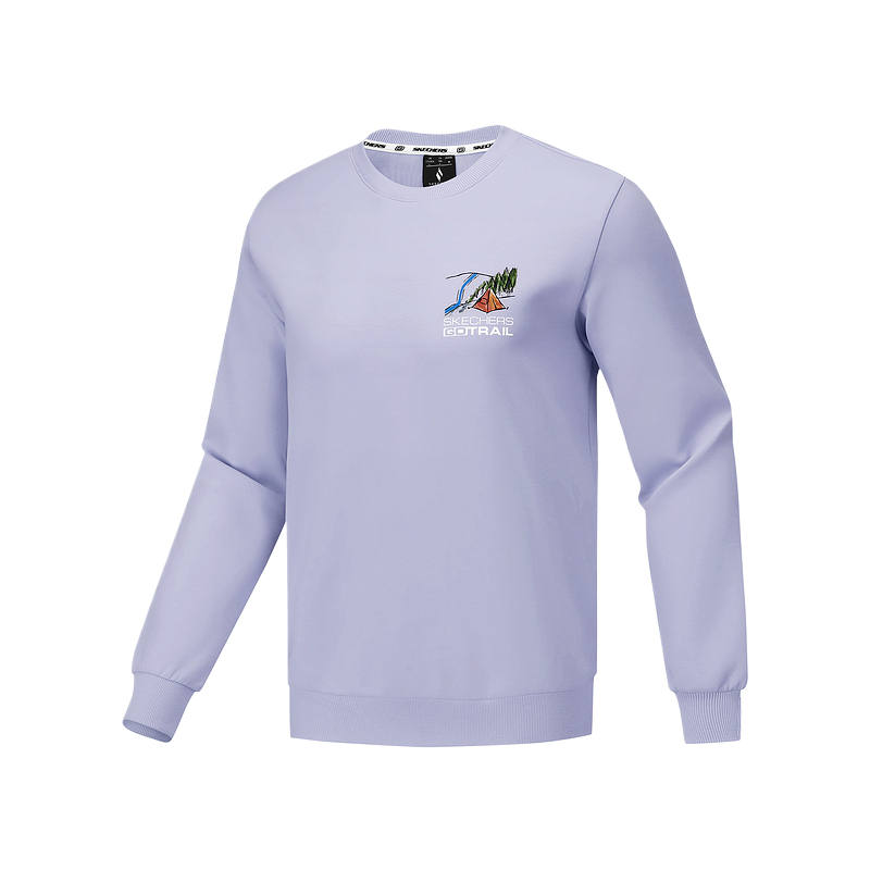 Skechers Sweatshirts Unisex Photinia Purple 00FW Crew Neck Moderate