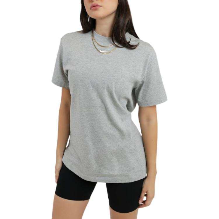 Nike Nike T Shirts Women's Gray Crew Neck Moderate Other