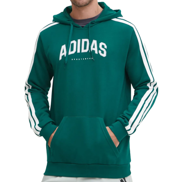 Adidas Adidas Sweatshirts Men's Green Hooded Moderate