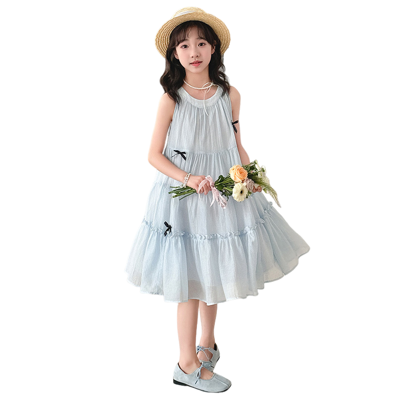 Lanza Lanza Kids Dresses Crew Neck Thin Mid Length