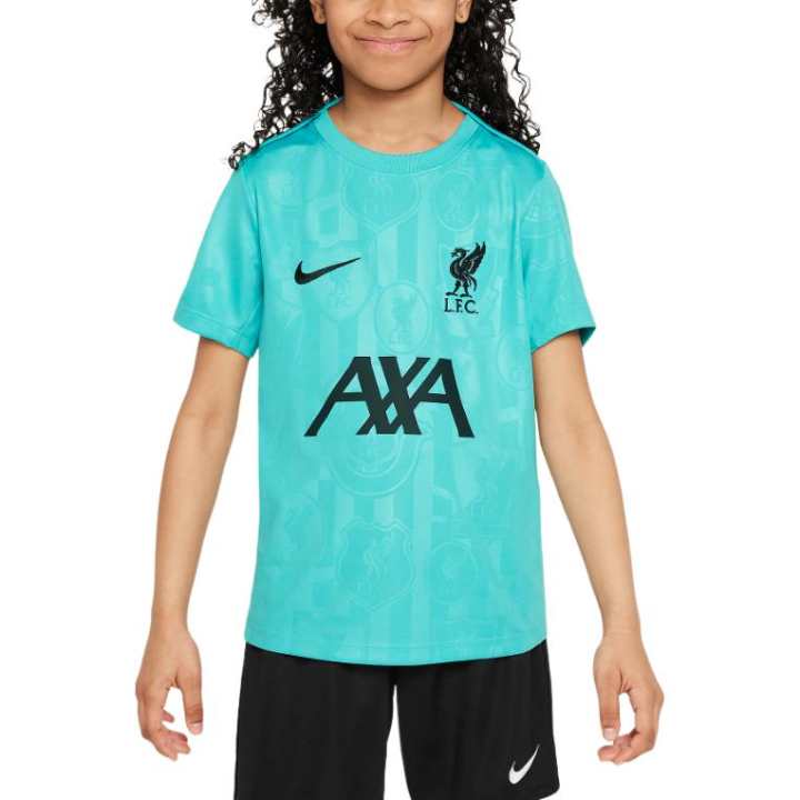 Nike Nike LiverpoolFC T Shirt Washed Blue Green Teenagers