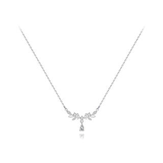 BLANK IN BLANK 999 Silver With Zircon Alloy Necklaces Women's Silver