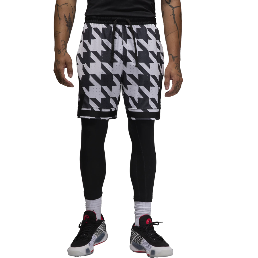 Jordan Jordan SportDri FIT Diamond Printed Shorts Casual Shorts Unisex White/Black