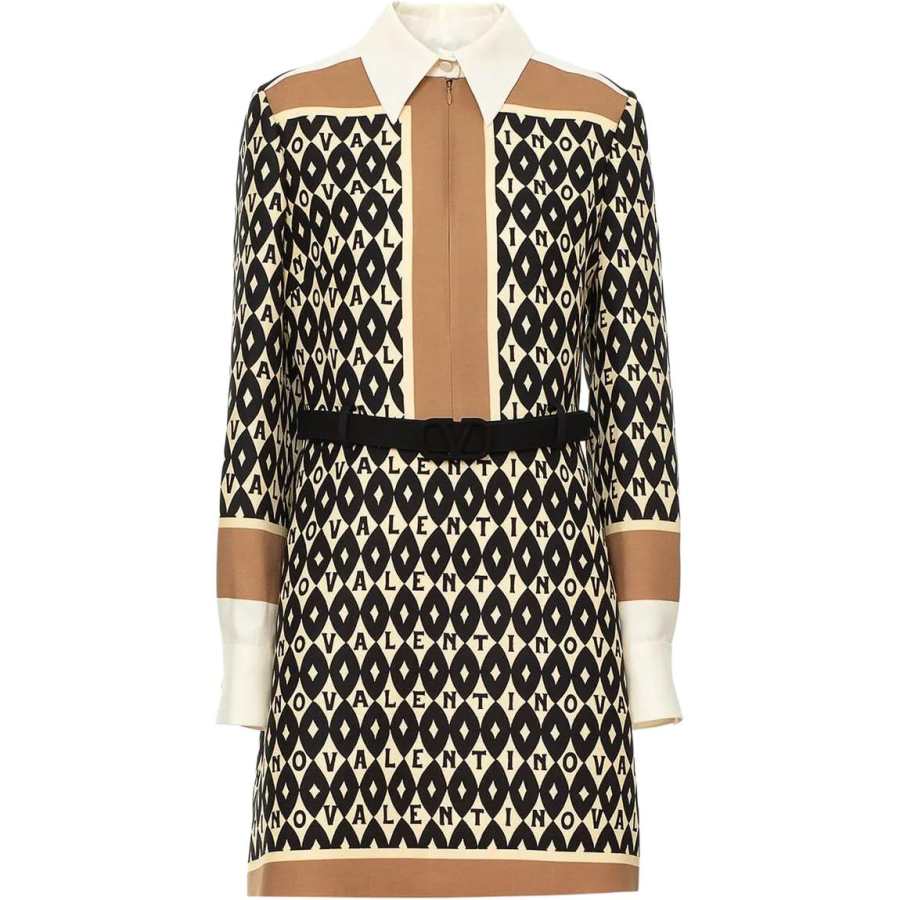 Valentino Long Sleeved Dress Women's Multicolor