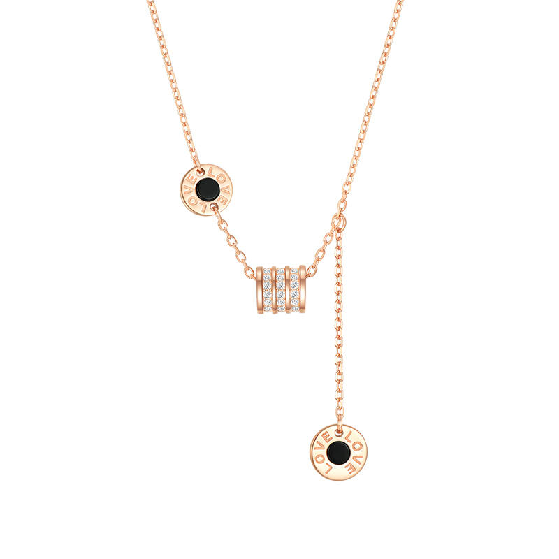 CHOW TAI SENG 925 Sterling Silver, Synthetic Cubic Zirconia, Agate, Jade Necklaces Women's
