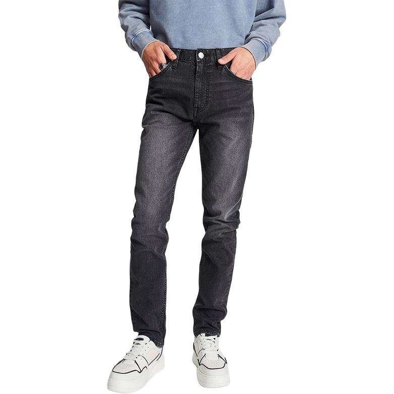 Lee Jeans Men's Black Classic Moderate Tapered Pants