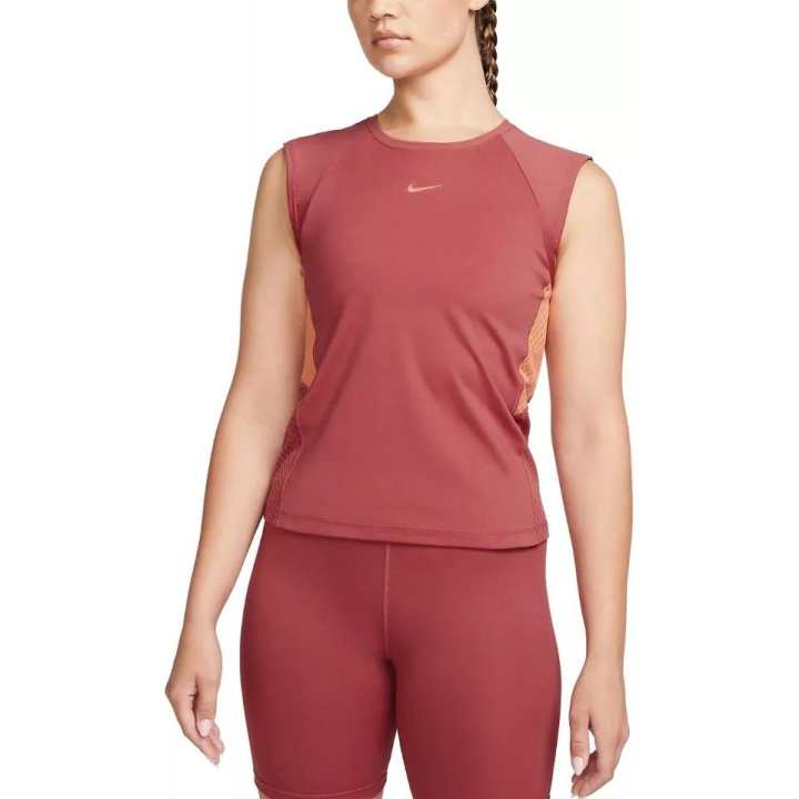 Nike Nike Tank Tops Women's Red Crew Neck Straight Fit