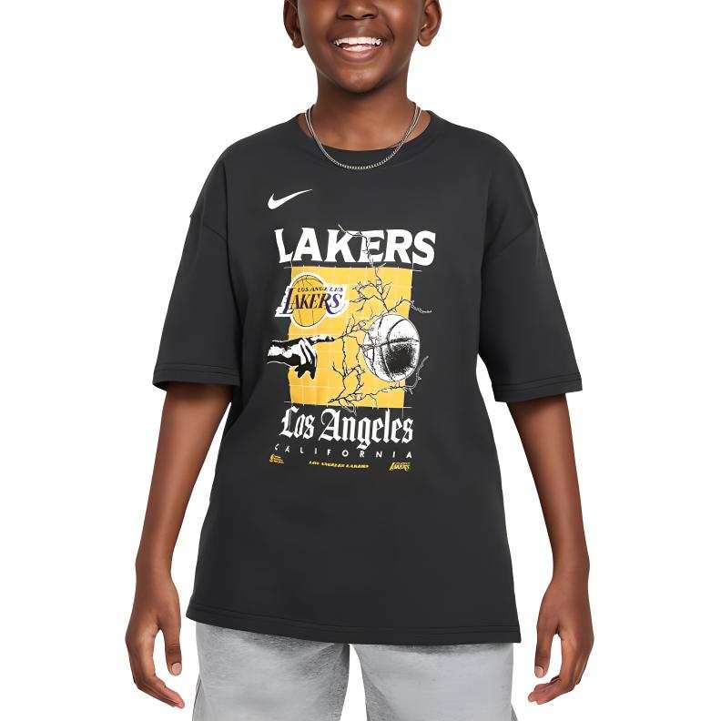 Nike Nike Los Angeles Lakers T Shirt Black Teenagers