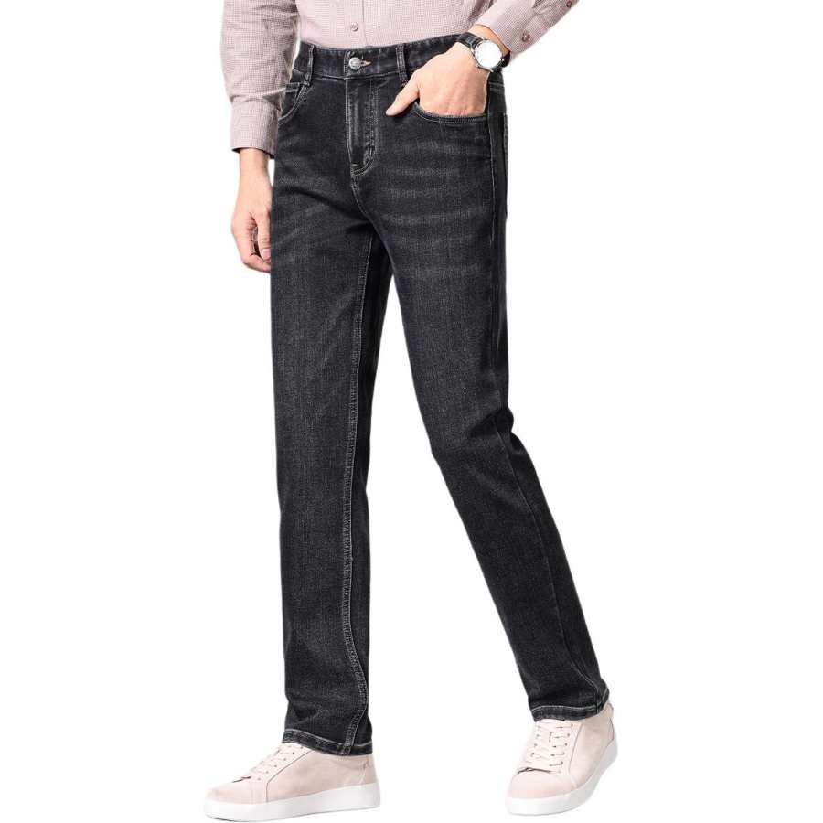 Hodo Casual Pants Men's Blue Black