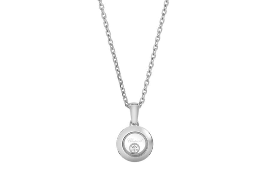 Chopard Chopard 18kt White Gold Happy Diamonds Icons Pendant Necklace