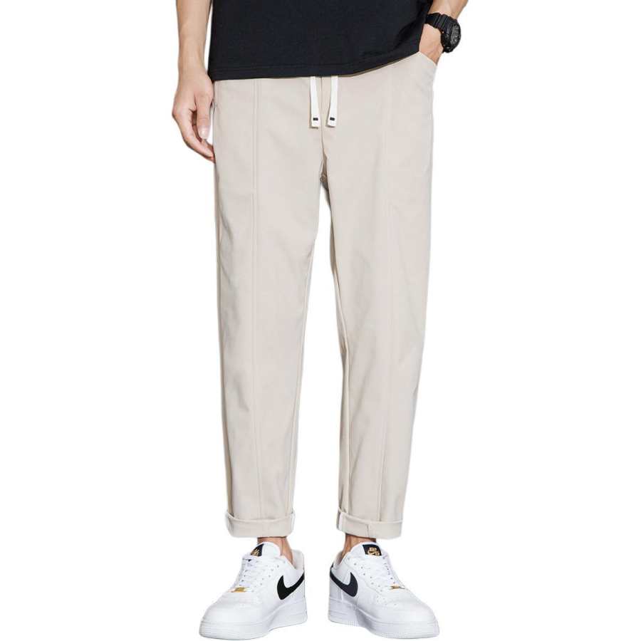 Tonlion Casual Pants Men's Light Khaki