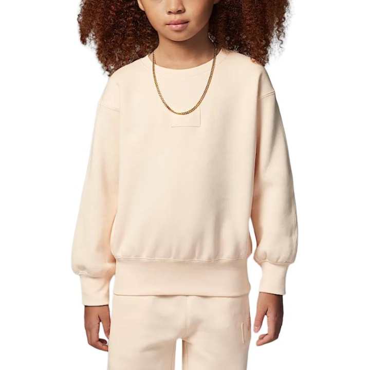 Jordan Jordan Sweatshirt Flight Essentials Soft And Comfortable Fleece Lined Crew Neck Ice Guava Children Aged 3 7 Years Old