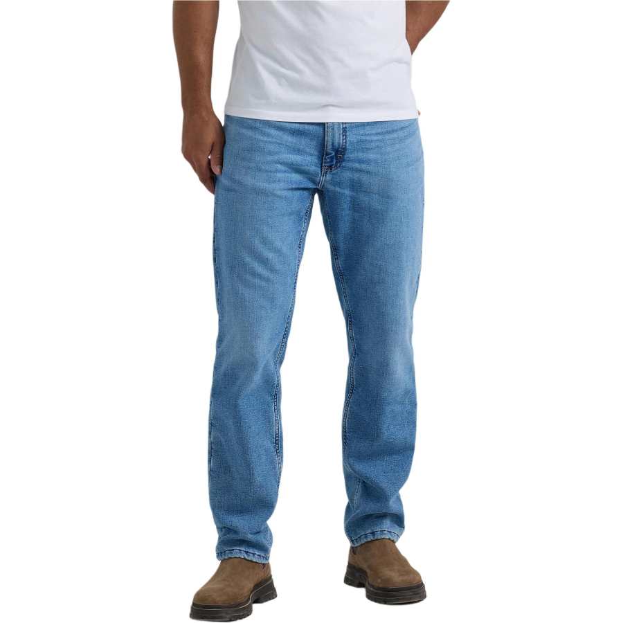Lee Lee Jeans Men's Light Blue Moderate Straight Fit Pants