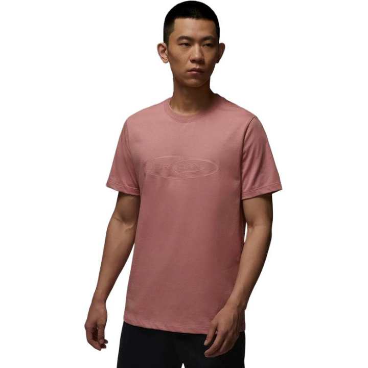 Jordan Jordan T Shirts Unisex Pink Crew Neck Moderate Straight Fit