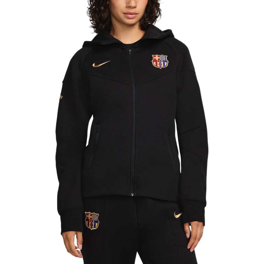 Nike Nike FC FW24 Barcelona Tech Fleece Windrunner Jackets & Coats Women's Black
