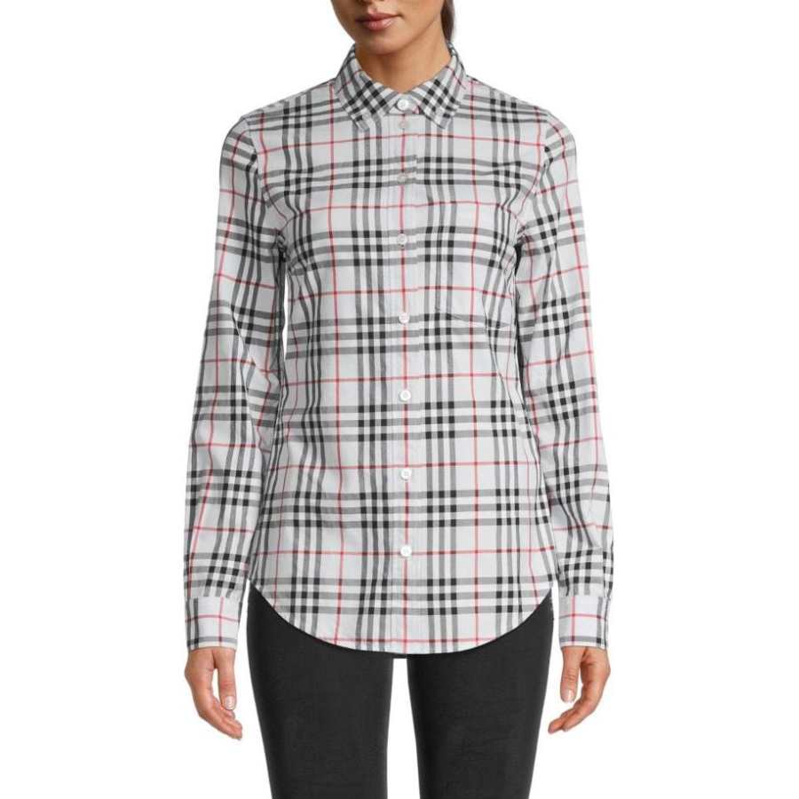 Burberry Shirts Women's Blue Lapel Moderate Other