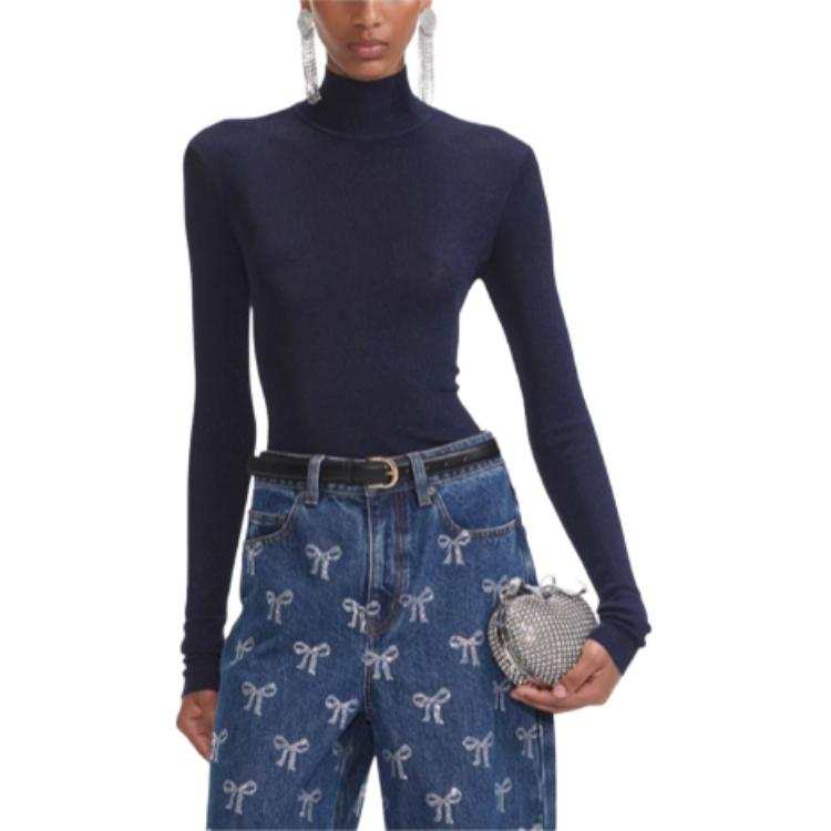 Self-portrait Self portrait Knitwear Women's Navy Blue
