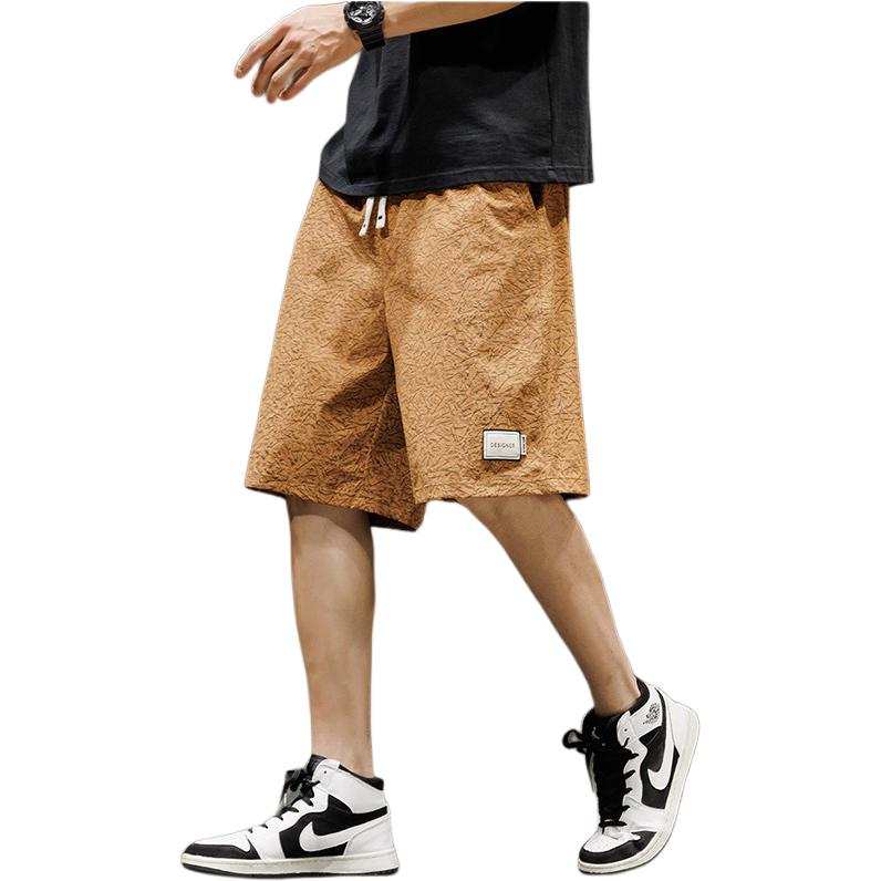 Tonlion Casual Shorts Men's Brick Red Thin