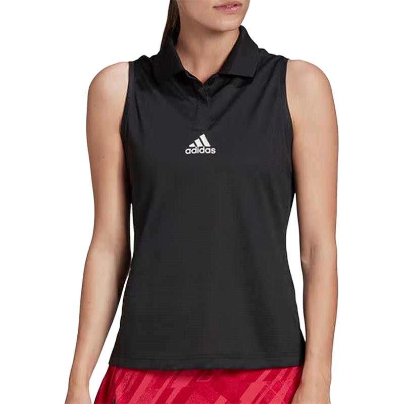 Adidas Adidas Tank Tops Women's Black Polo Collar Moderate Other