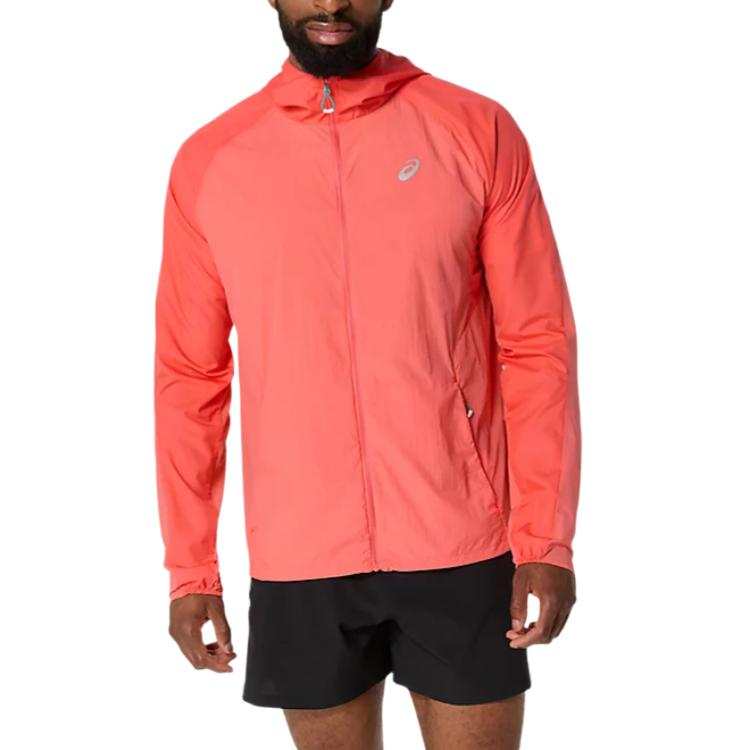 ASICS Asics ROAD PACKABLE Jacket Men's Orange