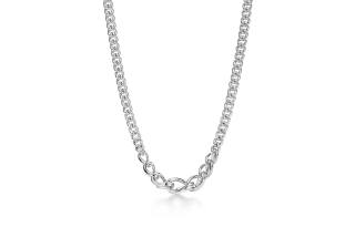 TIFFANY & CO. Forge 925 Sterling Silver Necklaces Unisex Silver