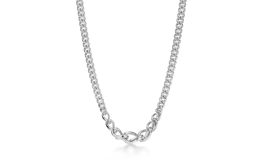 TIFFANY & CO. Forge 925 Sterling Silver Necklaces Unisex Silver