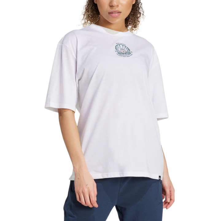 Adidas Adidas T Shirts Women's White Crew Neck Moderate Other