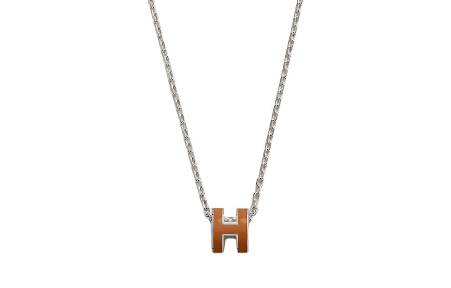 HERMES HERMES POP H Necklaces Women's Silver